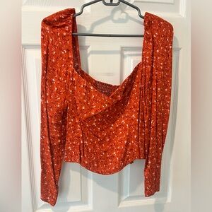 Floral Long Sleeve Reformation Top